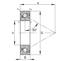 ǽ|S BSB035072-2RS-T, 򣬽| a = 60ƹɂ(c)ܷ