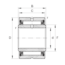 LS NA4908-2RSR, ߴϵ 49ɂ(c)ܷ