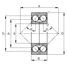 ǽ|S 3308-DA-MA, (j) DIN 628-3 ˜ʵҪߴpɷxʷփ(ni)Ȧ|  = 45