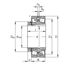 {(dio)ĝLS 23240-B-K-MB + H2340, (j) DIN 635-2 (bio)(zhn)Ҫߴ, F׺;o