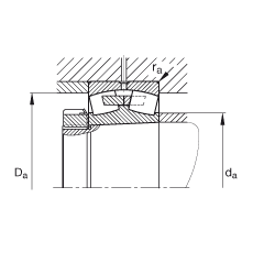 {ĝLS 23240-B-K-MB,  DIN 635-2 ˜ʵҪߴ, FF 1:12